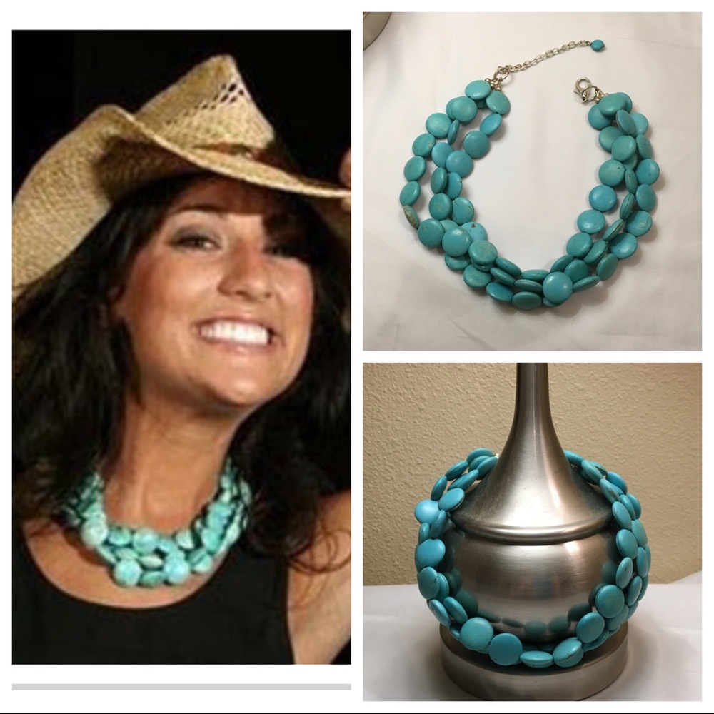Turquoise Necklace—Three Strand